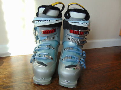 SALOMON MY CUSTIM FIT SPORT SKI BOOTS SZ.23.5 MINT