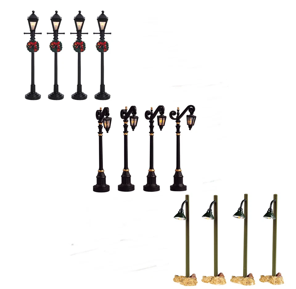 Lemax Éclairage Village De Noël Accessoires Lanternes Modèles Divers - Photo 1/1