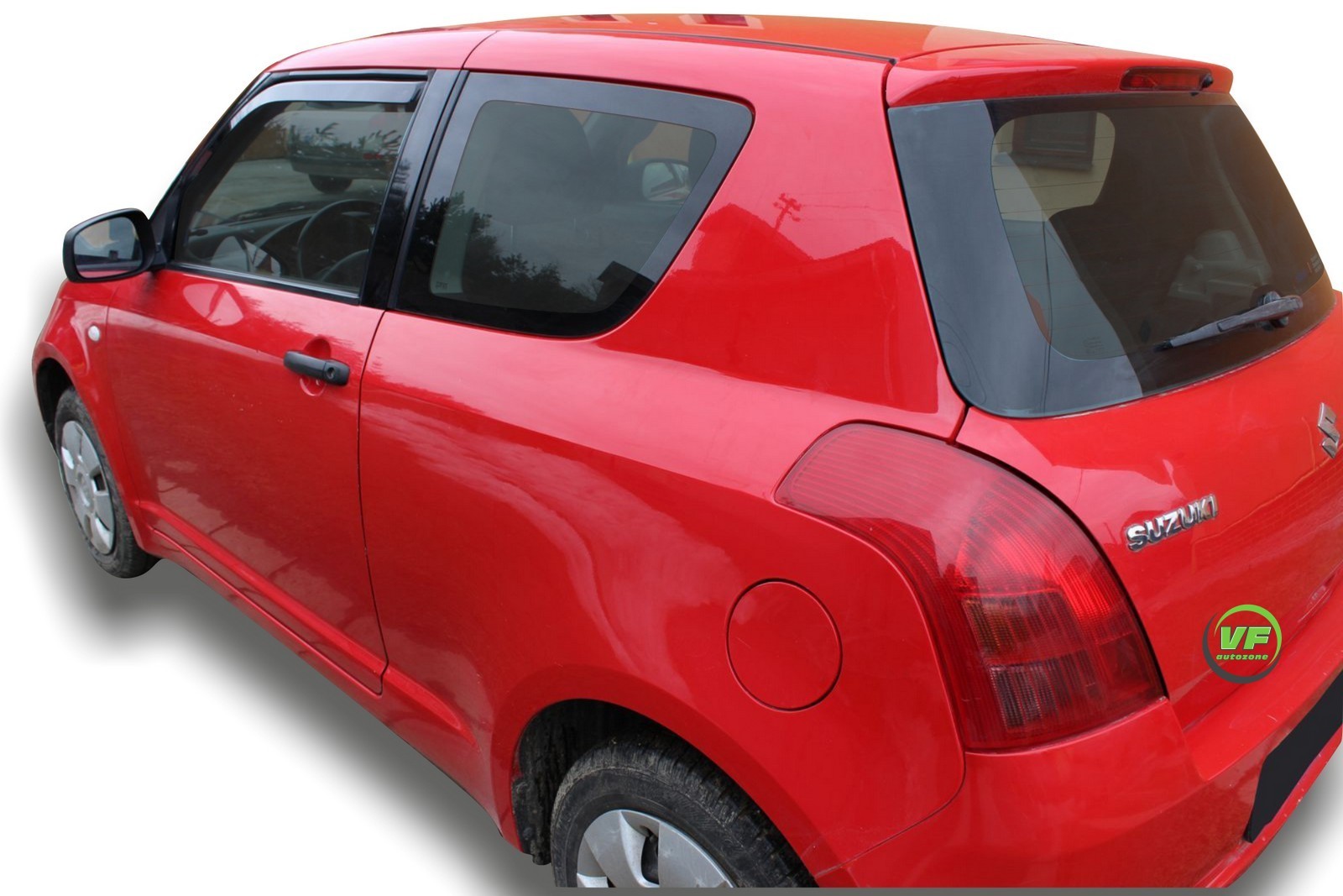 SET OF FRONT HEKO TINTED WIND DEFLECTORS for SUZUKI SWIFT mk2 3 DOOR