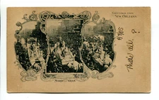 1905 Mardi Gras  Vintage Postcard