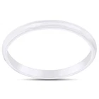 10K White Gold 2MM 3MM 4MM 5MM Comfort Fit Men Women Wedding Band Ring