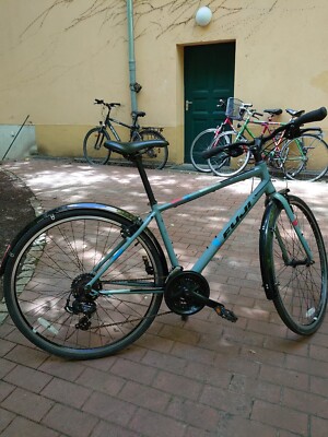 Fuji Absolute 2.1 Fitness Bike, M 17``, Cool Gray,Fuji A2-SL Aluminium, 3x7-fach