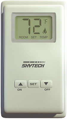 Skytech TS/R-2 Wireless Wall Mounted Thermostat Fireplace Remote Control 