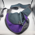 Pet Carrier Puppy Mesh Sling Dog Cat Carrier Travel Tote Bag PURPLE  Portable