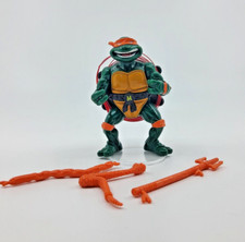 1991 Vintage Playmates Toys TMNT Talkin Michaelangelo Figure Rare 100% Complete