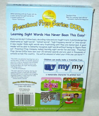 【中古】「非常に良い」Preschool Prep Series: Sight Words Pack (Meet the Sight Words 1-3) [DVD] [Import] Amazon.com: Preschool Prep Series: Sight Words Pack (Meet the