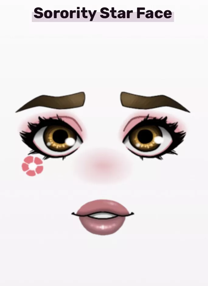 Roblox Face Celebrity Series 5 Sorority Star Face Virtual Item