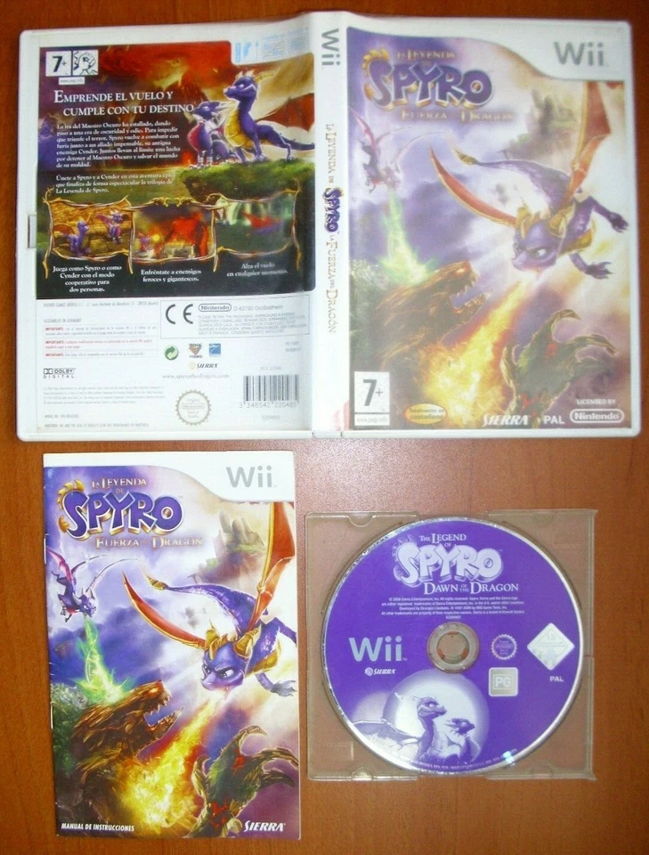 LA LEYENDA DE SPYRO FUERZA DEL DRAGON - NINTENDO WII - PAL ESPAÑA - COMPLETO