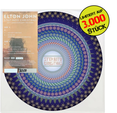 Elton John | Step Into Christmas | Limited Numbered Zoetrope Vinyl 12'' LP | NEU