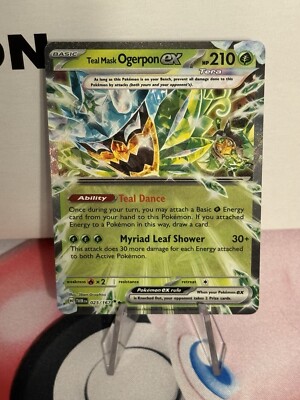 Pokémon Teal Mask Ogerpon ex 025/167 Sv06: Twilight Masquerade