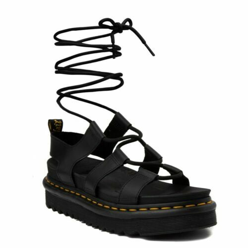 Bottes Dr. Martens 1460 Pascal Gunmetal - 8 Trou - Cuir Métallisé - Neuf En Boîte