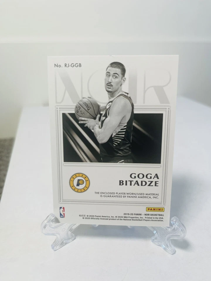 2019-20 Panini Noir Rookie Jumbo Material /99 Goga Bitadze #RJ-GGB Rookie RC - Image 2 of 2