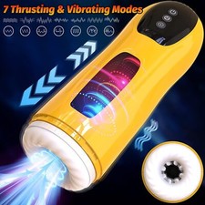 Male Masturbaters Automatic HandsFree Thrusting Cup Sucking Stroker Lubricants