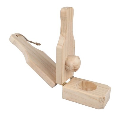 Tostonera Plantain Masher 6.3in Pine Wood Reusable Banana Smasher Maker with