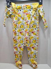 Baby Essentials Girl Size 9mo. Flower Bodysuit with feet covers