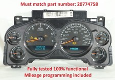 07 - 14 Silverado Suburban Tahoe Instrument Cluster Speedometer Any Miles 07 - 14 Silverado Suburban Tahoe Instrument Cluster Speedometer Any Miles
