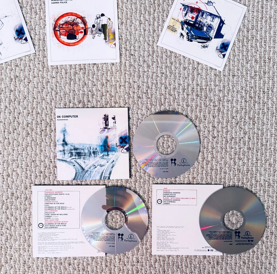 Radiohead OK Computer Collectors Deluxe Edition CD Promo Box Set (2 CD+1 DVD) - Image 3 of 4