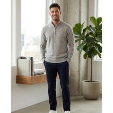 Johnnie-O Cashmere Quarter Zip Sweater Preppy Academia Old Money Quiet Luxury