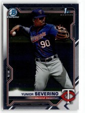 Yunior Severino 2021 Bowman Chrome Prospects Minnesota Twins #BCP-140
