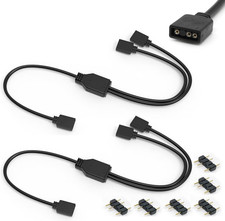 ARGB Splitter Cable, 5V 3 Pin Addressable RGB Splitter Cable with 3 Pin Connecto