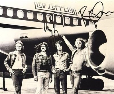 JIMMY PAGE - ROBERT PLANT - LED ZEPPELIN - DUAL SIGNED 8 x 10 PHOTO w/COA