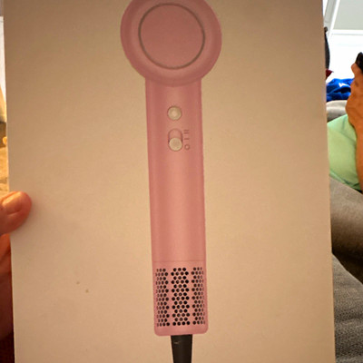 ANLAN Pink Standard Hair Dryer with Diffuser Attachment, Electric Plastic