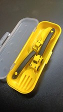 Kids construction fork and spoon yellow