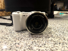 Sony Alpha a5100 24.3MP White Mirrorless Camera w/ 16-50mm Lens, 3" LCD
