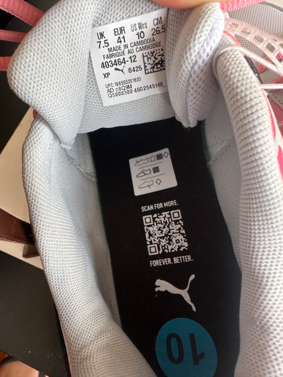 NEW Puma X-Ray Speed Lace Up Sneakers Shoes Casual White Pink Black thumbnail 9