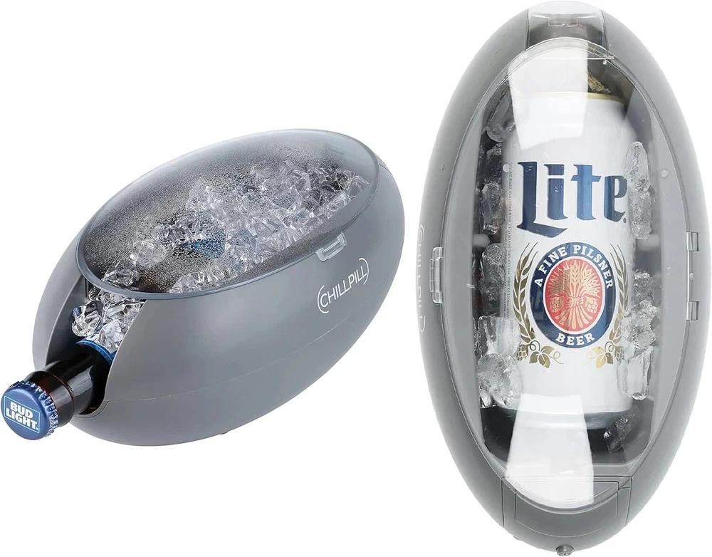 CHILLPILL Instant Drink Chiller - Rapid Beverage for 11"x6"x5", Gray
