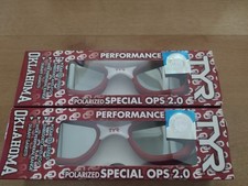 New TYR Special Ops 2.0 Polarized Swim Goggles Anti-Fog UV Pro Red White 2 Pairs