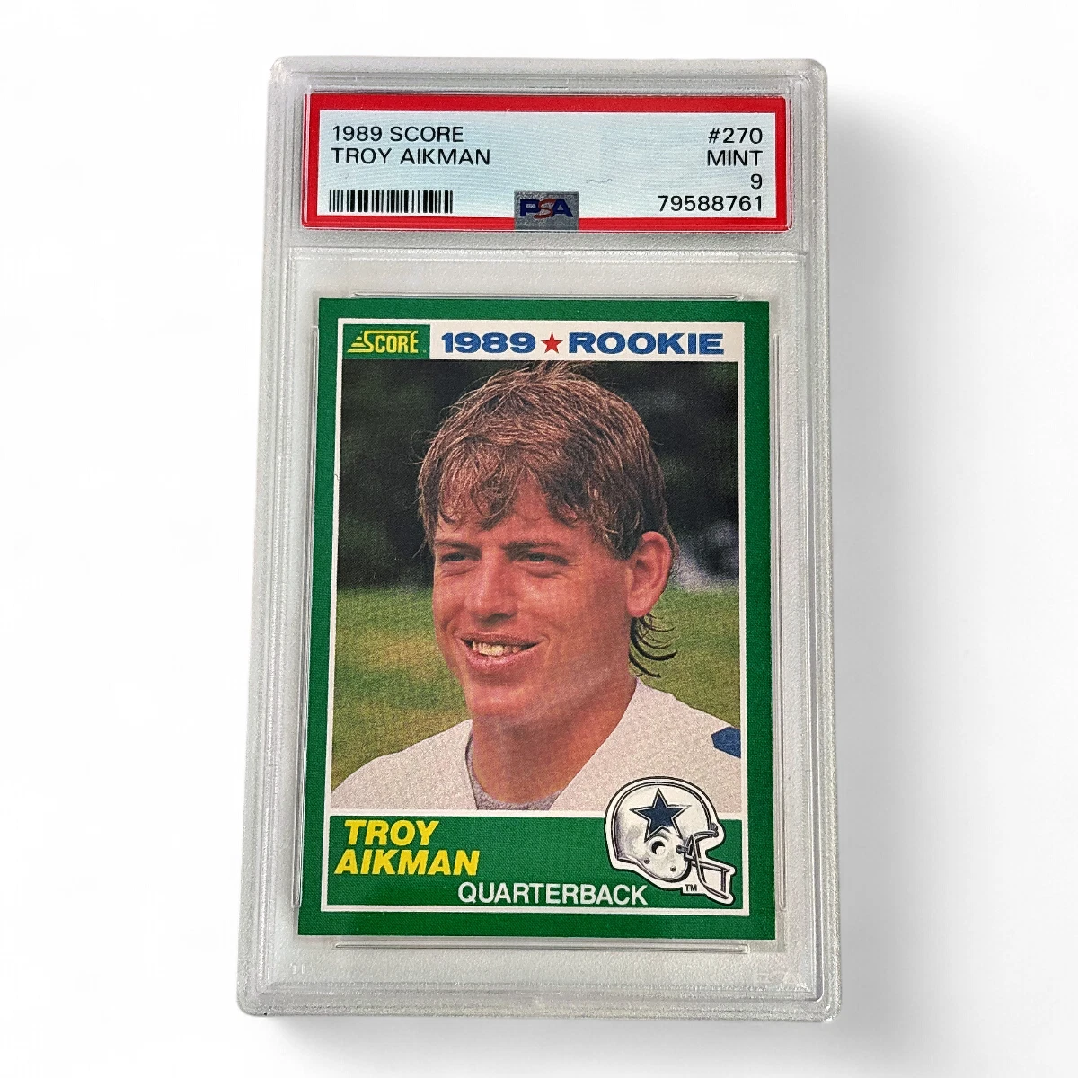 Troy Aikman Football Grade 9 Rookie Sports Trading Cards