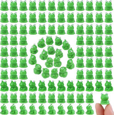 220 Pcs Mini Resin Frogs Green Plastic Miniature Tiny Figurines Tiny Frogs for F