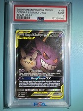 how to identify fake gold pokemon cards PSA 10 Gengar &amp; Mimikyu GX SM9 038/095 RR