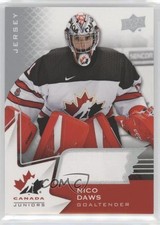 2020-21 Upper Deck Team Canada Juniors Men's U-20 Jerseys Nicolas Daws #23 0v7