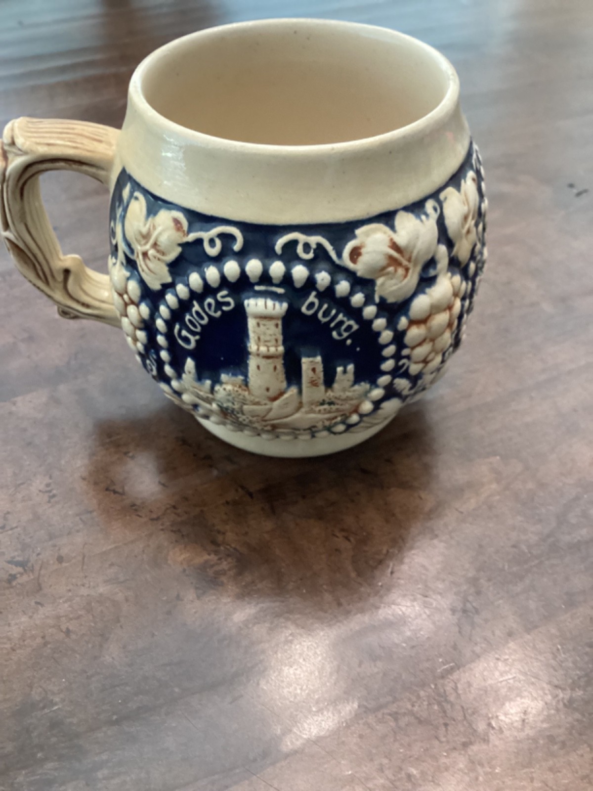 (6)Gerz German Castle Stoneware Cups Mugs 1940's Collectable 3030 Mug