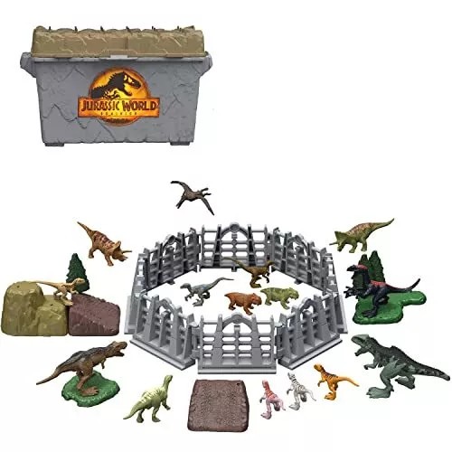 Jurassic World Dominion Minis Mega On The Go Dinosaur Danger Set