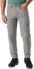 Bass Outdoor Cargo Pants Mens Size 36 Caster Gray Essential Tech Water Repellent
