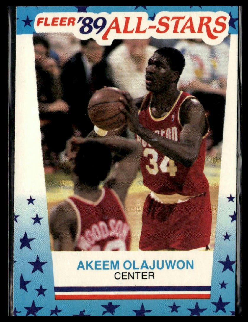 1989-90 Fleer #2 Akeem Olajuwon Stickers