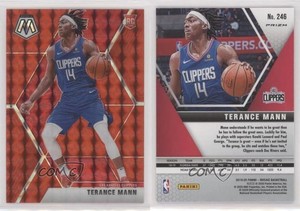 2019-20 Panini Mosaic Rookies Red Prizm Terance Mann #246 Rookie RC