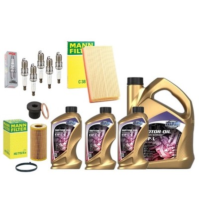 SERVICE KIT 8L MPM OIL & MANN FILTERS + PLUGS FOR AUDI TTRS COUPE 2.5 TFSI 2016+