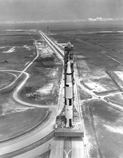 Saturn V Rocket Apollo 11 1969 Vintage NASA Launch Photo Reprint