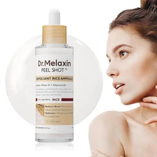 Peel Shot Glow White Rice Peeling Ampoule, Soft Exfoliating Face and Body Scrub
