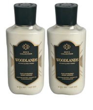 SET OF 2 Bath  Body Men  s Collection Woodlands Body Lotion 8 fl oz NEW RARE 
