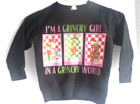 Grinch Sweater Toddler - I'm a Grinchy Girl, In a Grinchy World - Black 4T — photo 1