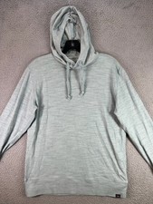 Faherty Sunwashed Slub Hoodie Mens Small Blue Organic Peru Beach Casual Hooded