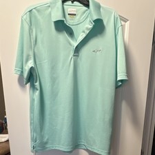 Greg Norman Play Dry Mens Green Solid Short S...