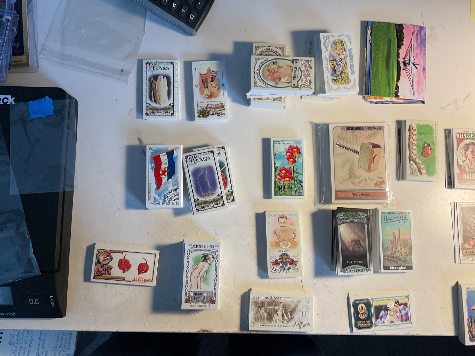 Lot of over 300 Allen & Ginter Non Sport Minis 2013-2021