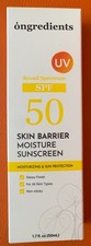 ongredients Broad Spectrum SPF 50 Skin Barrier Moisture Sunscreen 1.7 fl oz