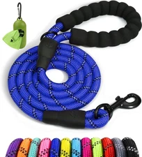 Taglory Rope Dog Leash 6 FT with Comfortable Padded Handle Highly Reflective ...